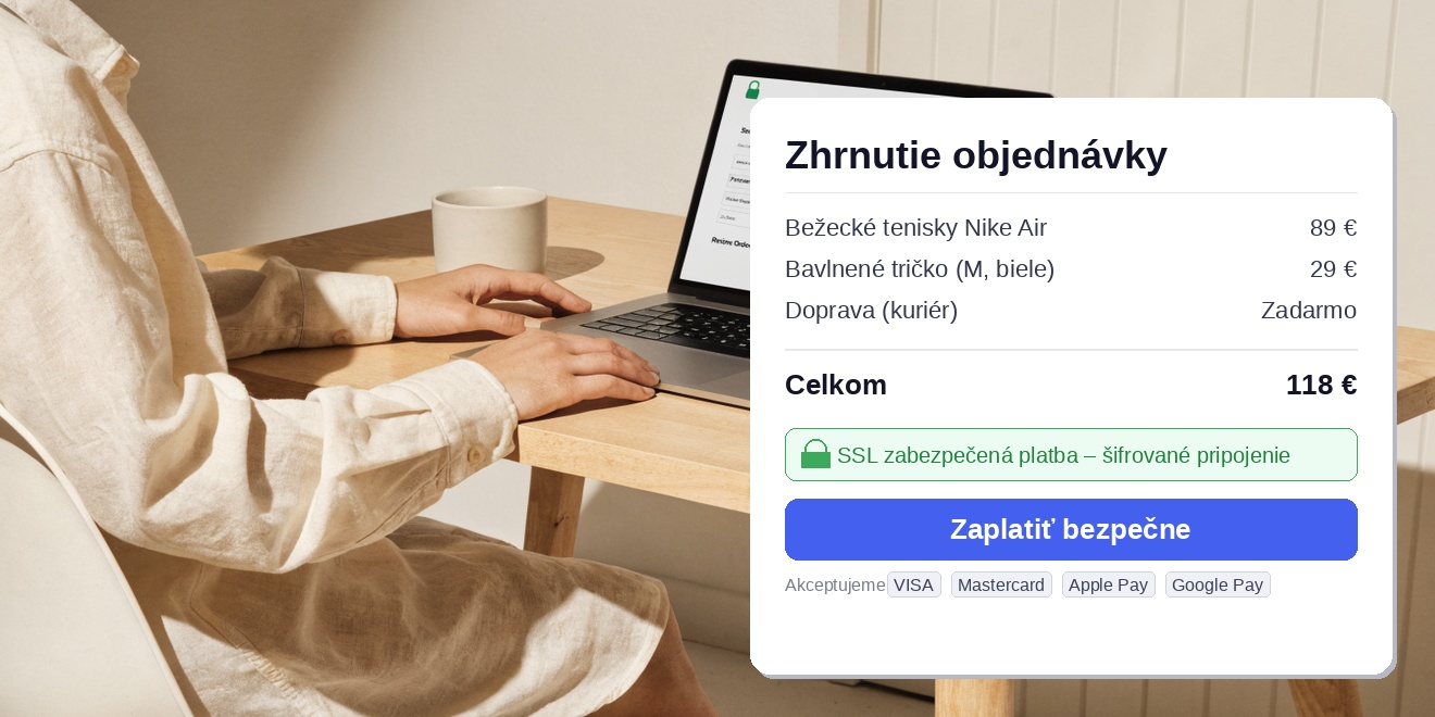 Bezpecny checkout eshop — SSL a platobne metody