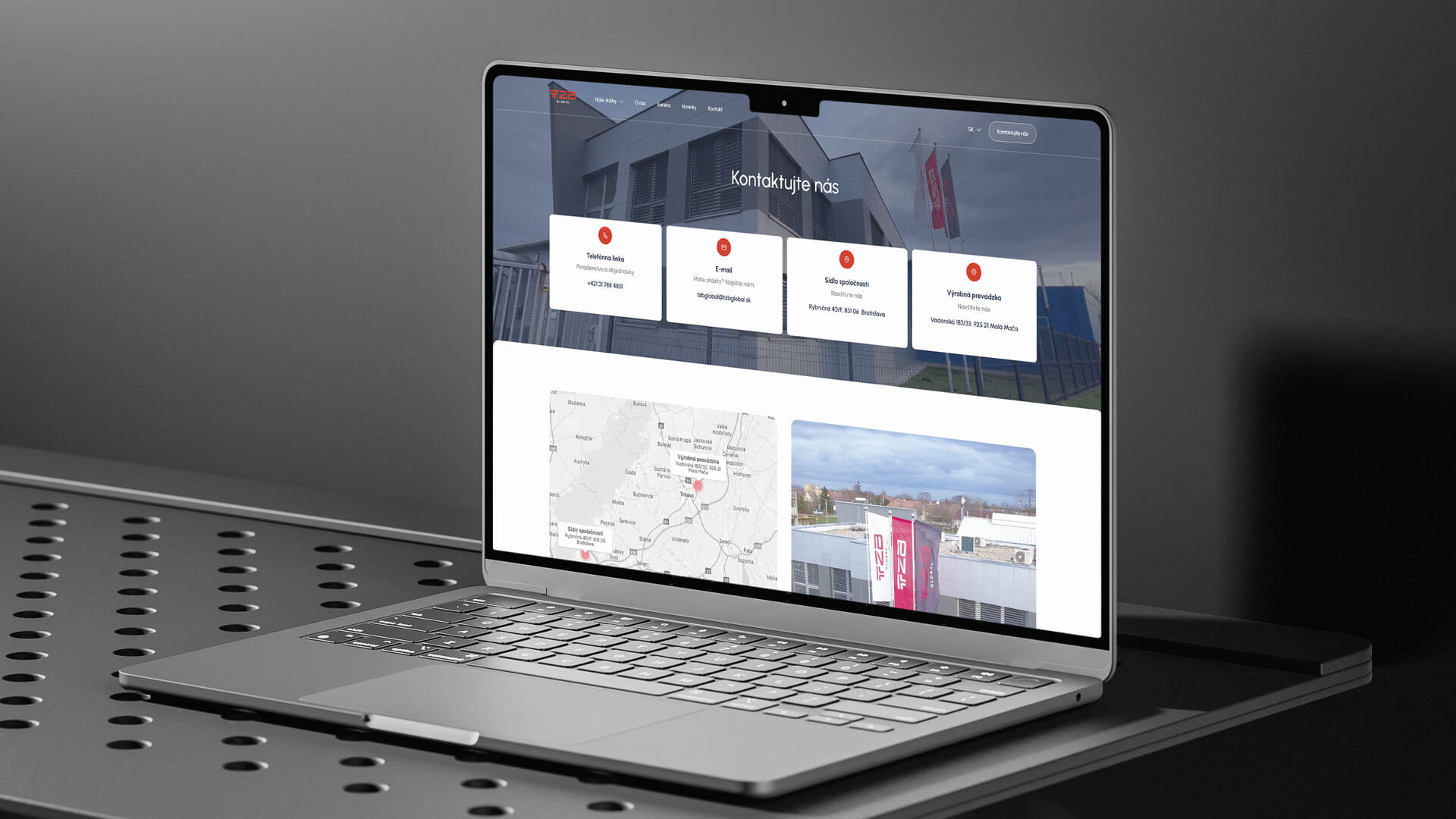 Kariérna sekcia webstránky B2B firmy — UX dizajn